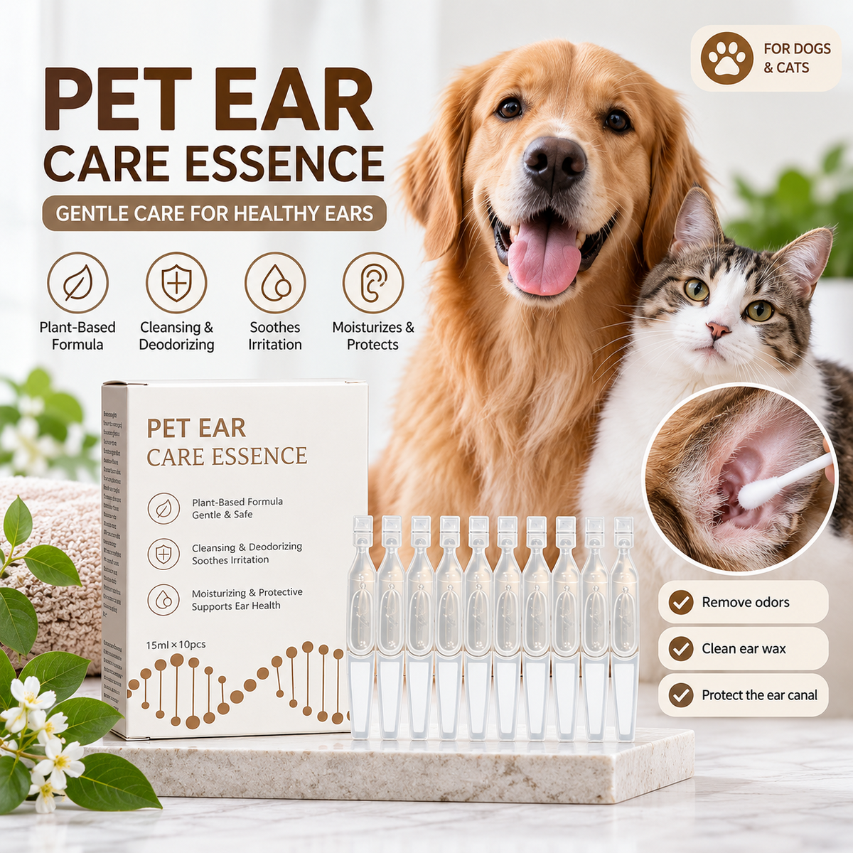 Pet Ear Cleaning and Deodorizing Essence